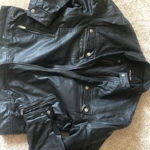 Men’s Michael Kors faux leather jacket